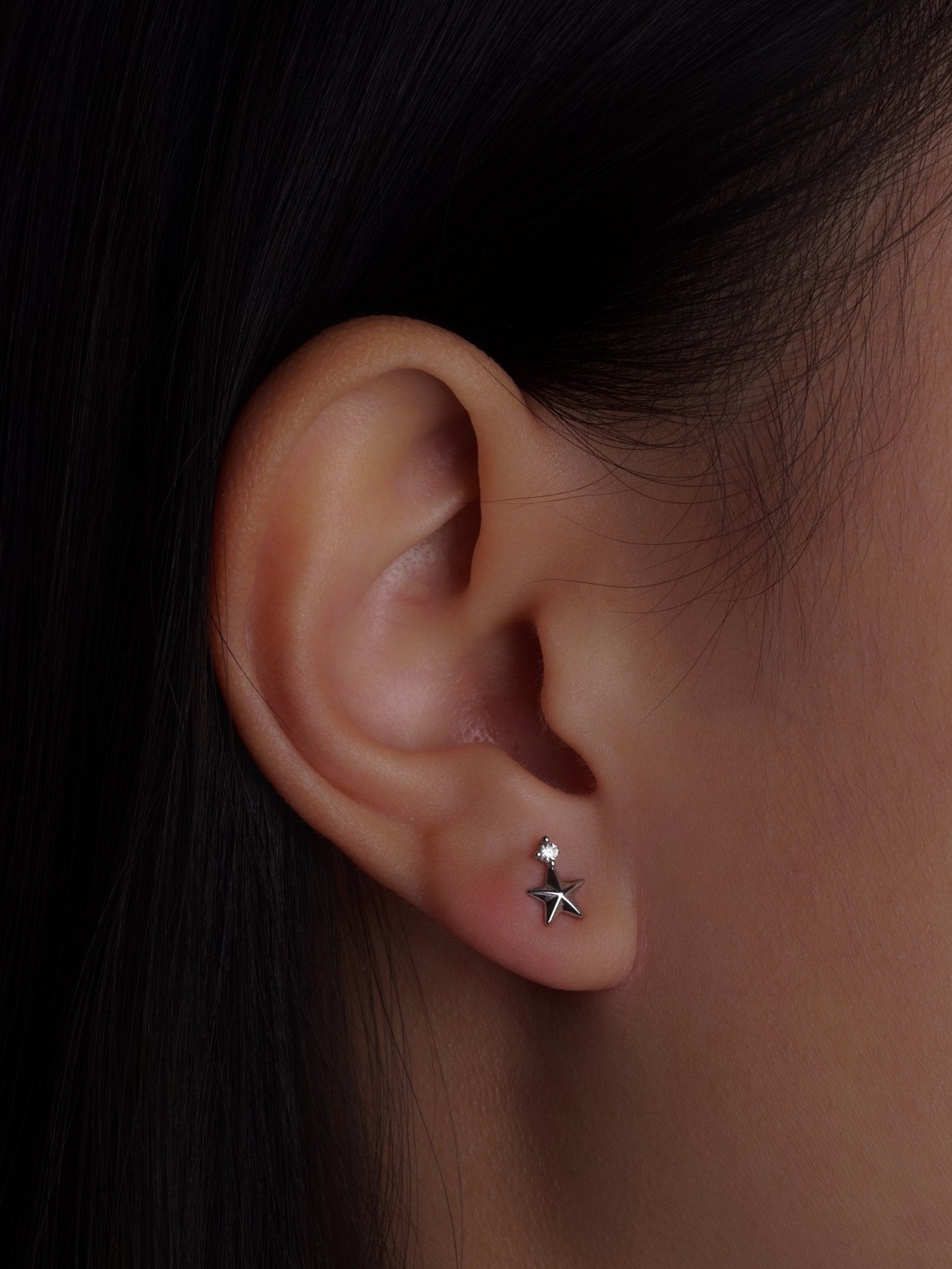 316L Stainless Steel Star Crown Flatback Earrings - Coddle Heaven