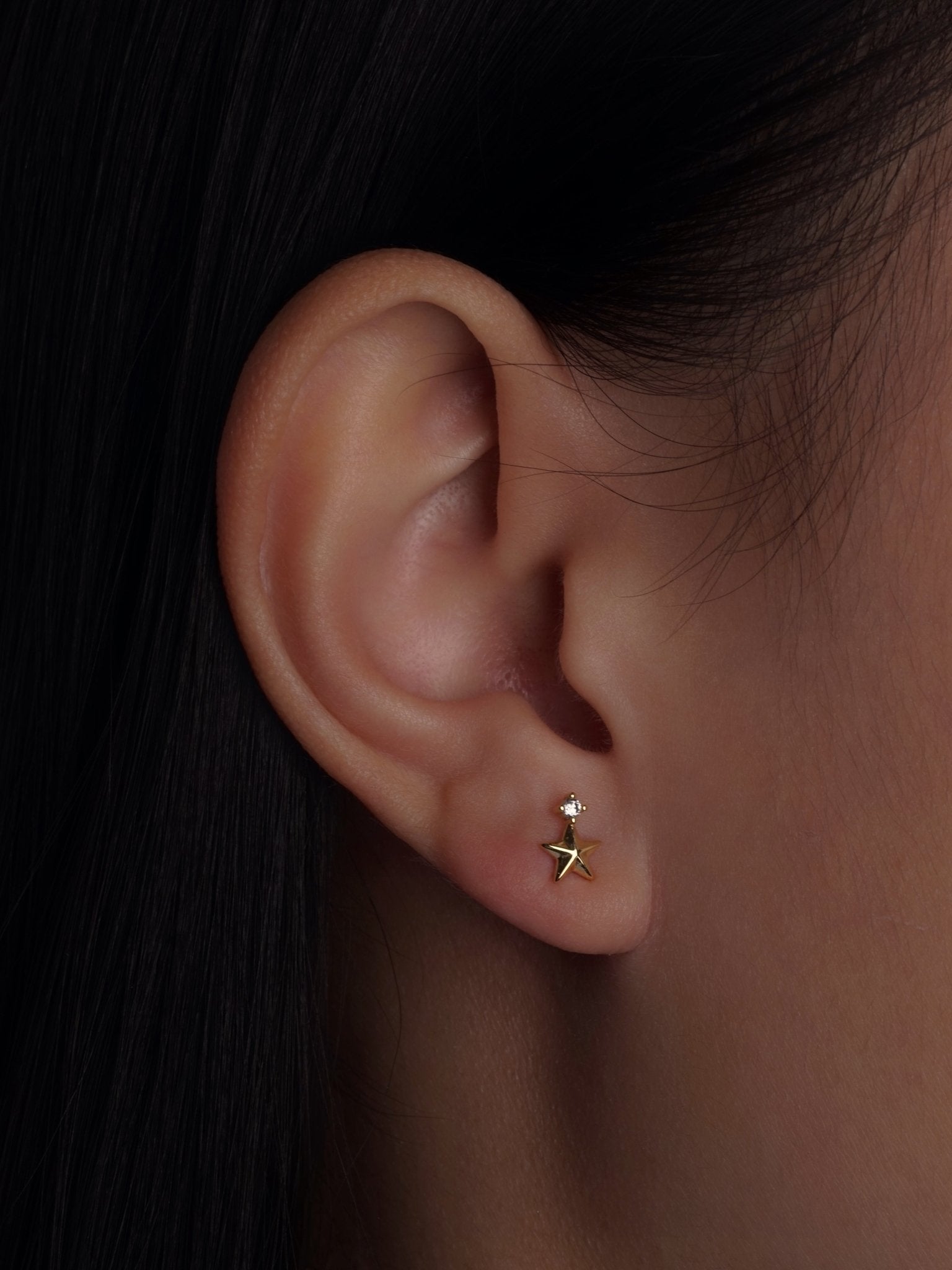 316L Stainless Steel Star Crown Flatback Earrings - Coddle Heaven