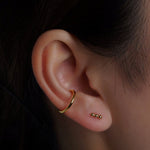 316L Stainless Steel Trio Orbit Flatback Earrings - Coddle Heaven