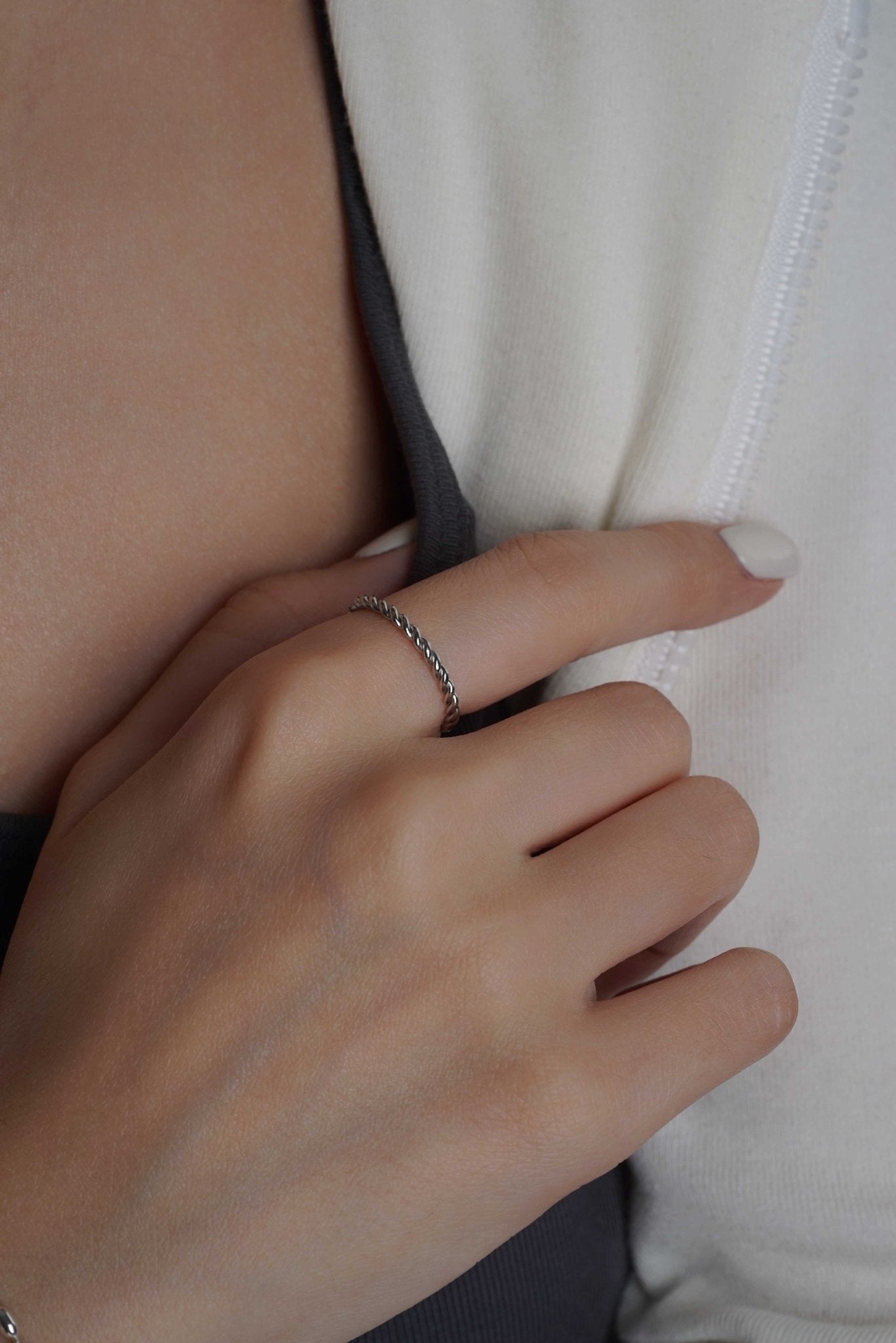 316L Stainless Steel Twist Ring - Coddle Heaven