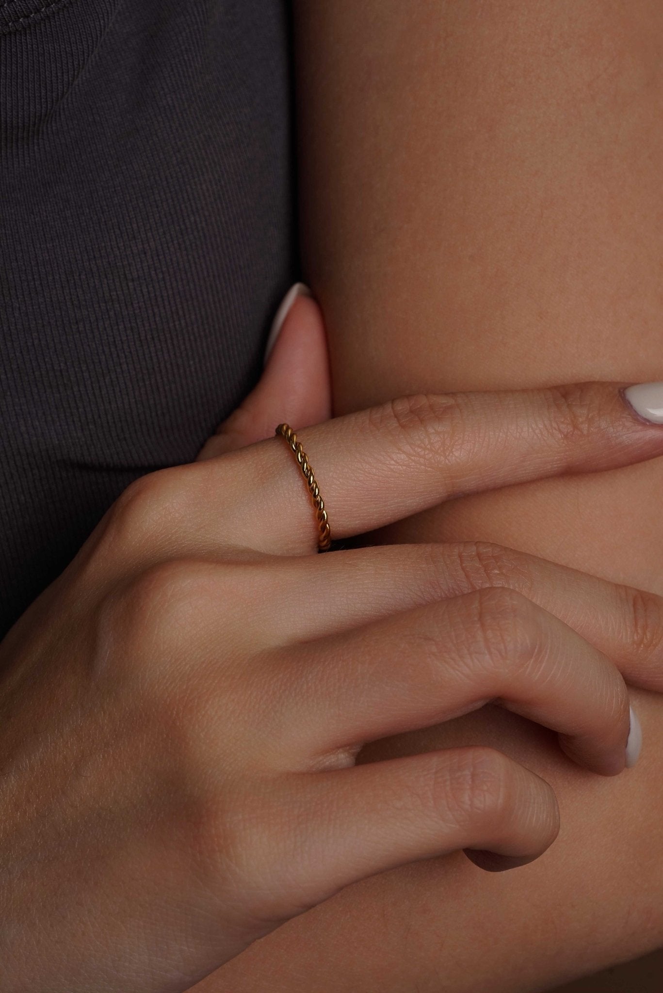 316L Stainless Steel Twist Ring - Coddle Heaven