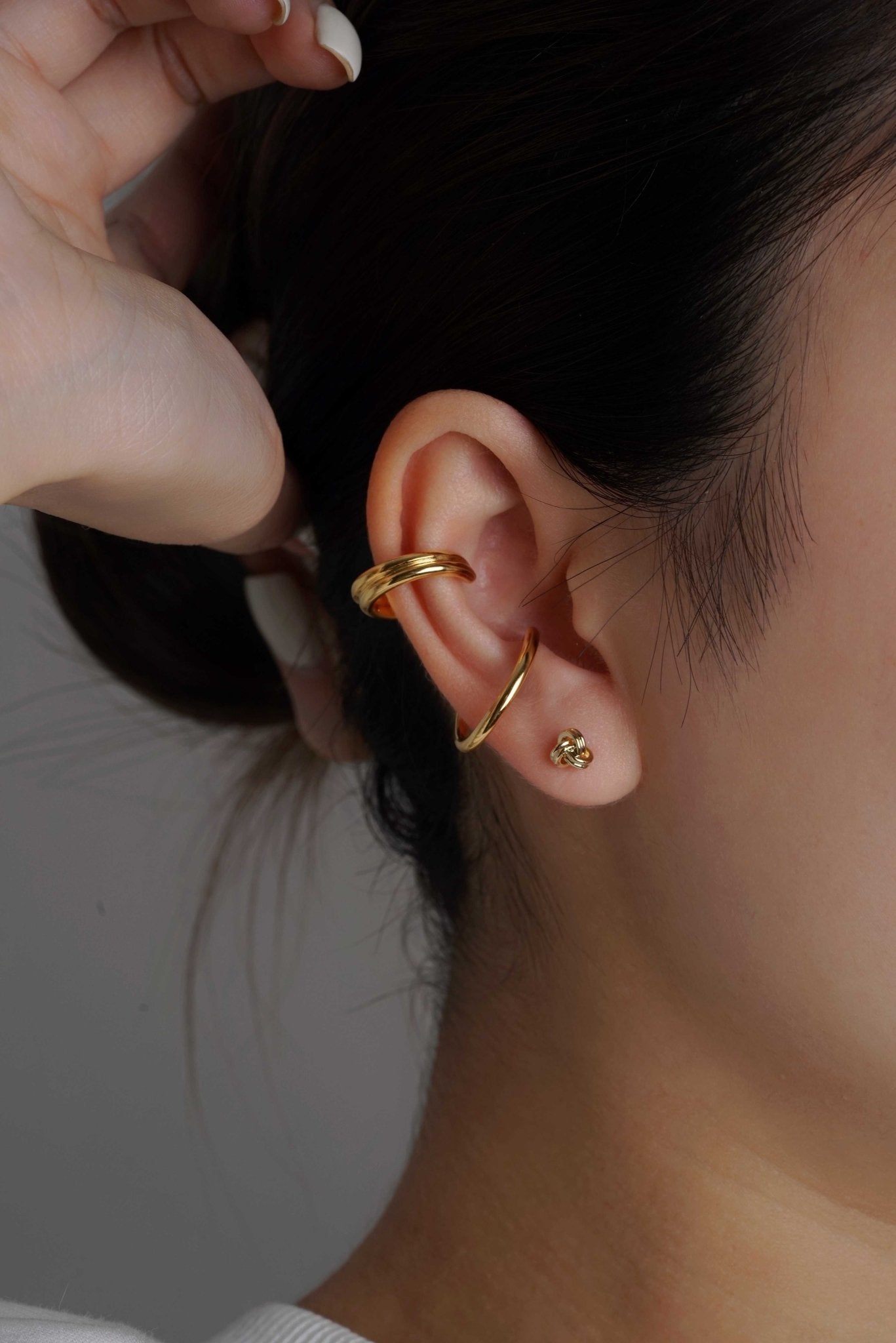 316L Stainless Steel Twisting Knot Petite Flatback Earrings - Coddle Heaven