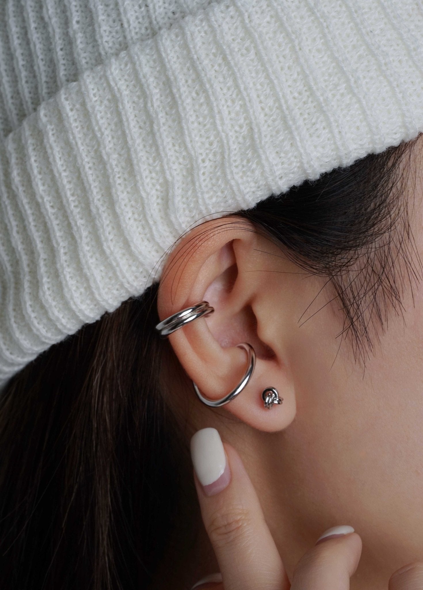 316L Stainless Steel Twisting Knot Petite Flatback Earrings - Coddle Heaven
