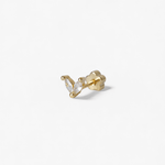 316L Stainless Steel V Sparkle Flatback Earrings - Coddle Heaven
