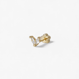 316L Stainless Steel V Sparkle Flatback Earrings - Coddle Heaven