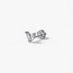 316L Stainless Steel V Sparkle Flatback Earrings - Coddle Heaven