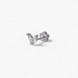 316L Stainless Steel V Sparkle Flatback Earrings - Coddle Heaven