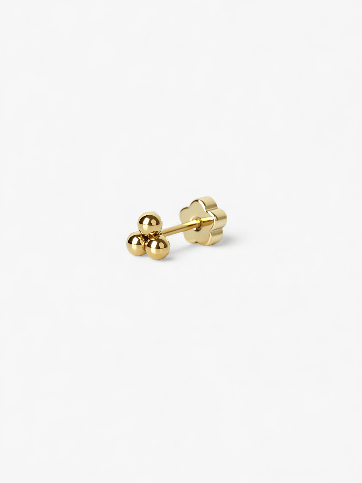 316L Tri - Bead Flatback Earrings - Coddle Heaven