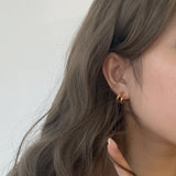 Double Circle Line Earrings