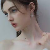 Plain Bow Pearl Earrings