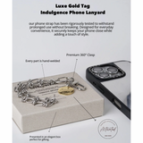 Luxe Gold Tag Indulgence Phone Lanyard