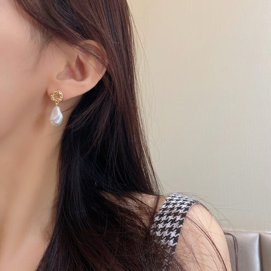 Irregular Pearl Earrings