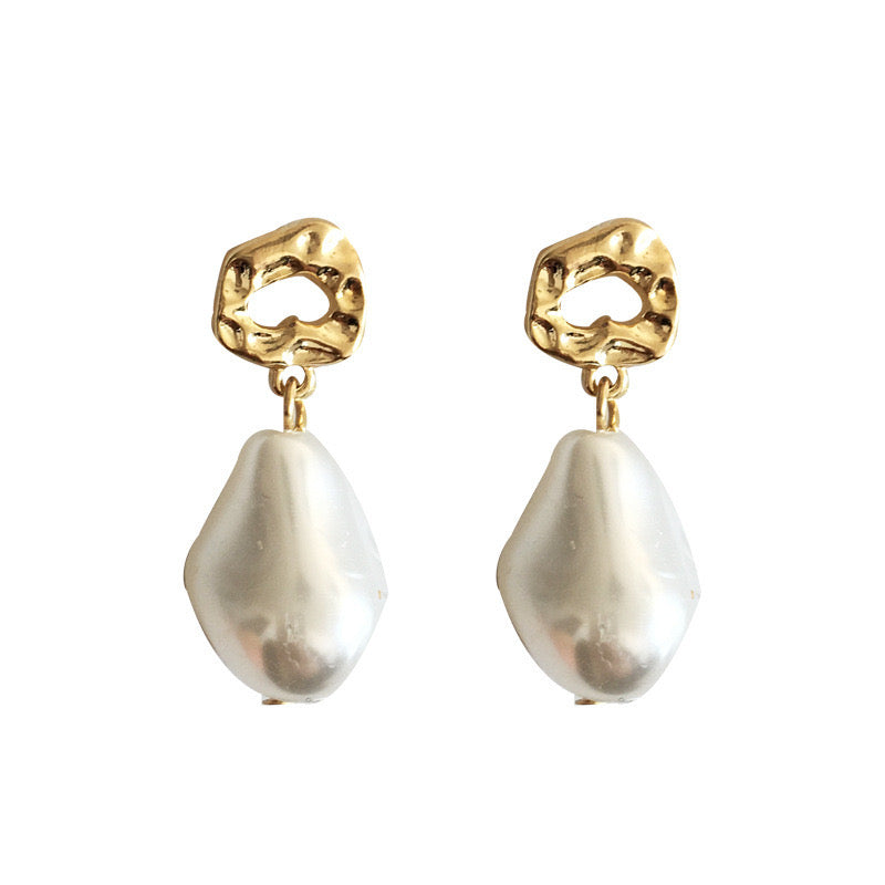 Irregular Pearl Earrings