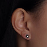 316L Stainless Steel Square Flatback Earrings