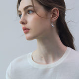 Frosted Ice Cube Earrings