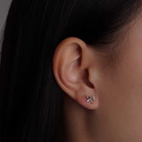 316L Stainless Steel Micro Bow Flatback Earrings