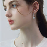 Frosted Ice Cube Earrings