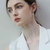 CH Bow Pearl Earrings