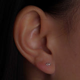 S999 Screwback Bow Earrings