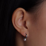 Pearl Hoop Earrings