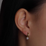 Pearl Hoop Earrings