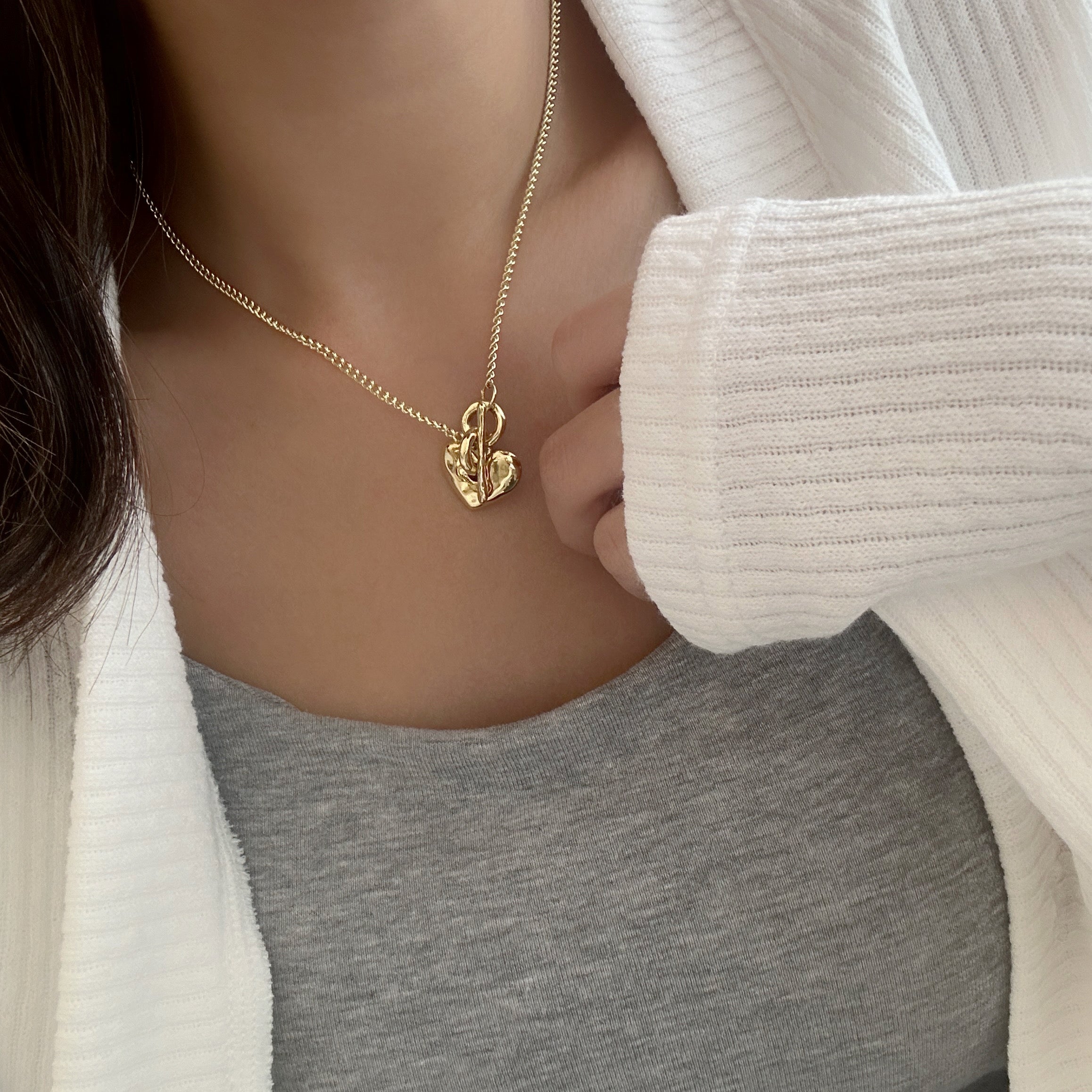 OT Buckle Heart Necklace - Coddle Heaven