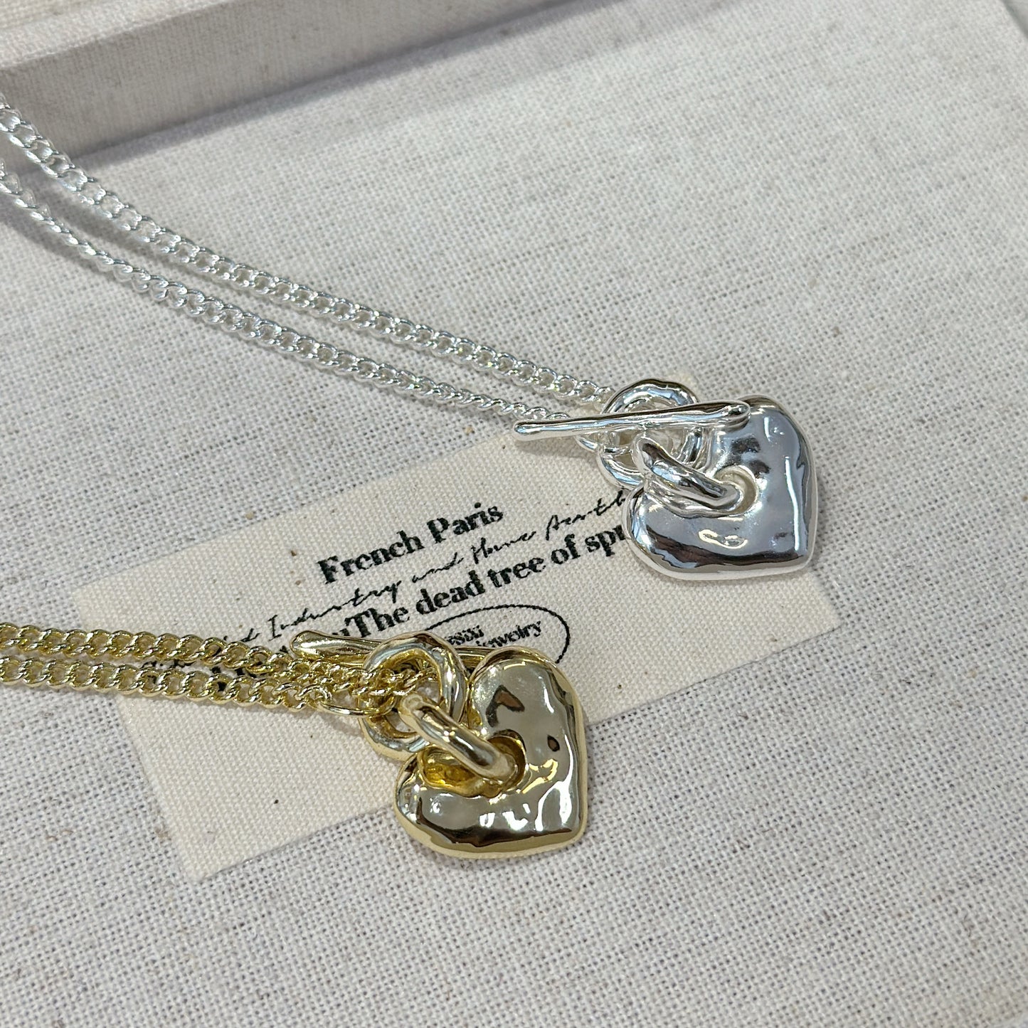 OT Buckle Heart Necklace