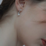CH Mini Bow Pearl Earrings