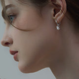 CH Mini Bow Pearl Earrings