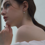 CH Mini Bow Pearl Earrings