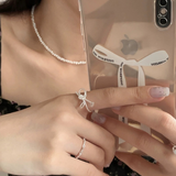 Beaded Bow Ring - Coddle Heaven