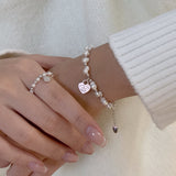 Small Tag Pearl Ring