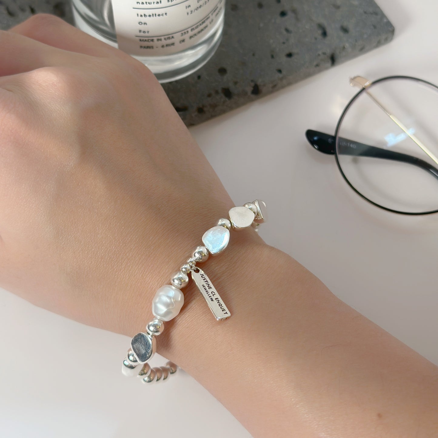 Stone Charm Bracelet