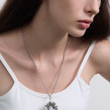 Starry Blossom Veil Necklace