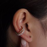 316L Stainless Steel 3mm Flower Dot Flatback Earrings
