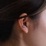 Silver Swirl Ear Cuff