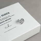 Silver Swirl Ear Cuff