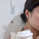 Pearl Drop Stone Earrings