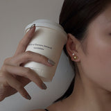 Pearl Drop Stone Earrings