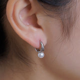 Pearl Hoop Earrings