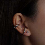 316L Stainless Steel Silver Sphere Earrings