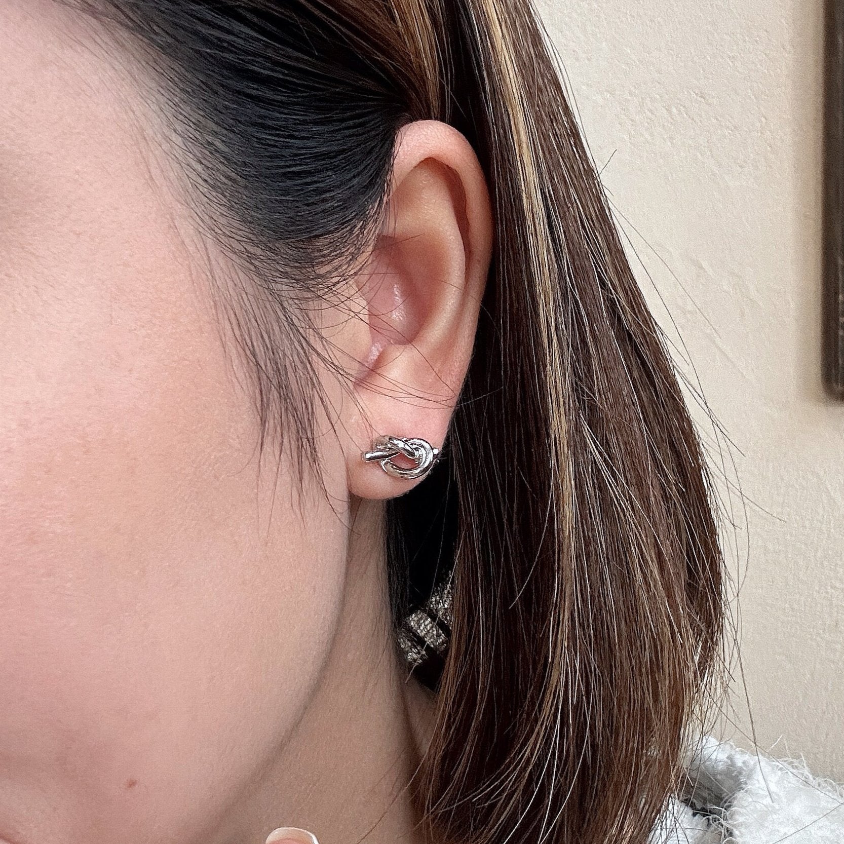 Silver Knot Earrings - Coddle Heaven