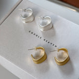 Bold C Hoops Earrings