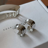 Bold C Hoops Earrings