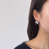 Bold C Hoops Earrings
