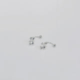 S999 Tiny Dot Bow Earrings