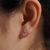 Diamond Knot Earrings