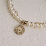 Retro Pearl Layered Bracelet