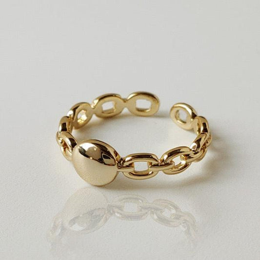 14K Gold-Plated Twisted Ring