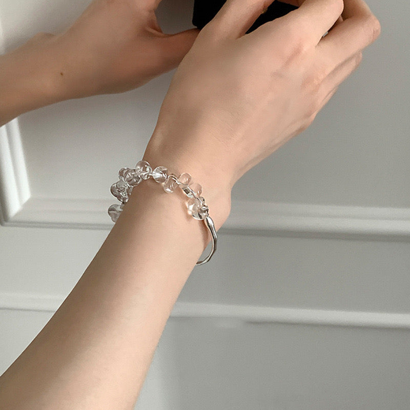 Natural Crystal Half-Axis Bracelet